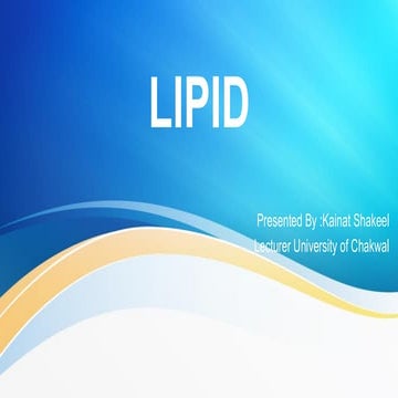 Pharmacognosy of Lipids and its types... | PDF
