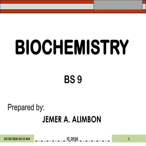 Comprehensive Biochemistry Lecture on Lipid Structure and Metabolism | PPTX