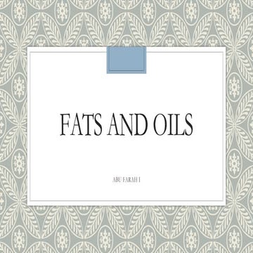 Fats | PPT