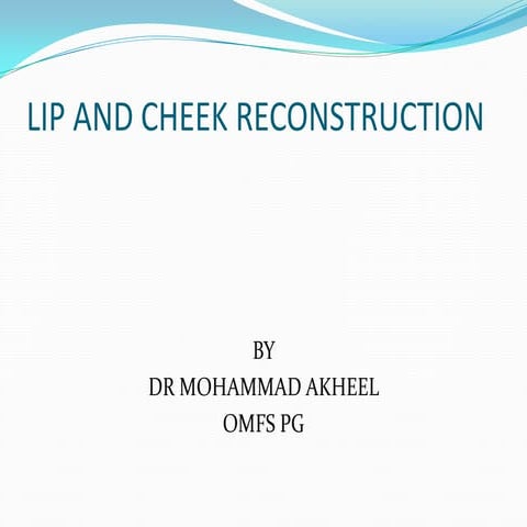 Lip n cheek recons