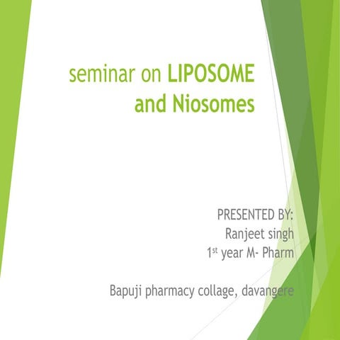 Liposome and niosomes  
