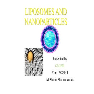 Liposomes and nanoparticles