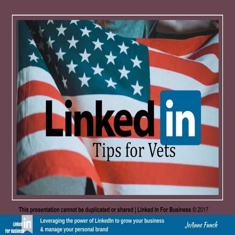 LinkedIn Tips for Veterans