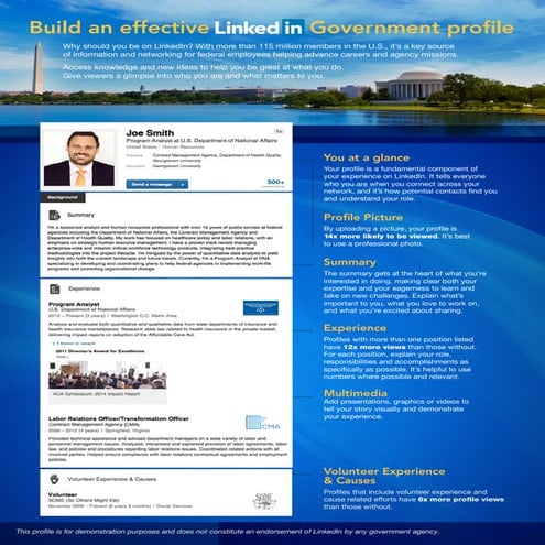 LinkedIn Profile Tip Sheet for Government Employees