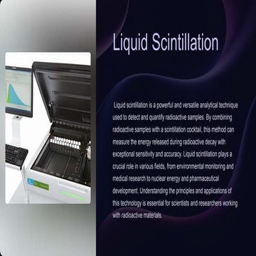 A Presentation on Solid and Liquid Scintillation | PPTX