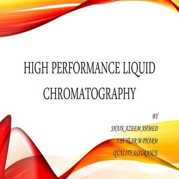 Liquid chromatography