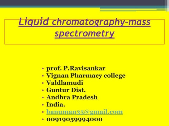 Mass Spectrometry Ionization Techniques | PPTX | Chemistry | Science