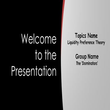 Liquidity preference theory 