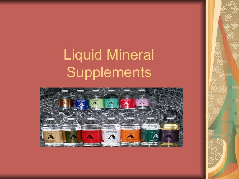 Liquid Mineral Supplements