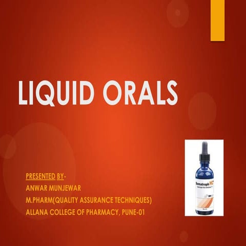 Liquid Orals Layout & Design