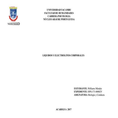 Liquidos y electrolitos corporales williams alberto mendez perdomo c.i 20271941