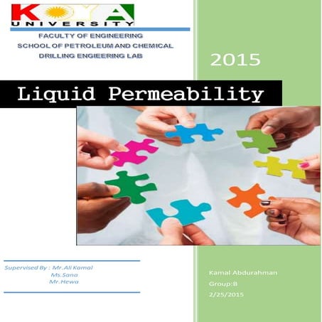Liquid permeability