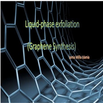 Liquid phase exfoliation