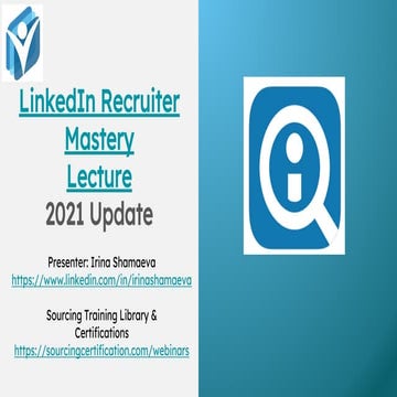 LIR 2021 How to Boolean (selected slides from Linkedin Recruiter Mastery class)