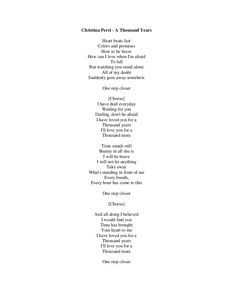 Thousand years text. A Thousand years текст. Текст песни Thousand years. A Thousand years перевод. Heart Beats fast Colors and Promises.