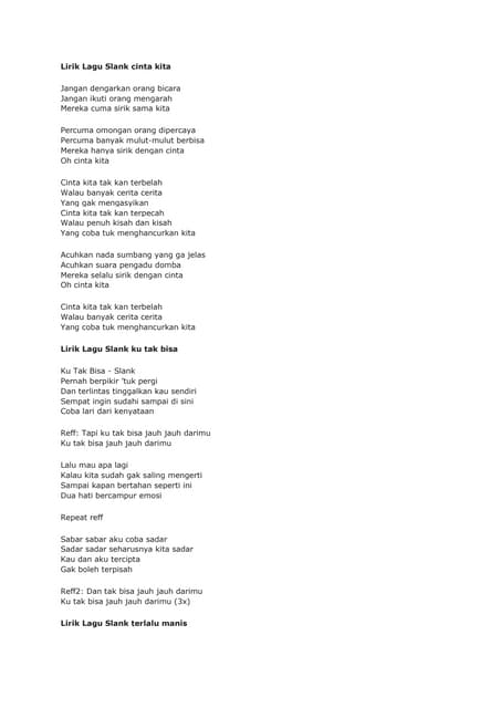 Lirik lagu inginkan rindu mu