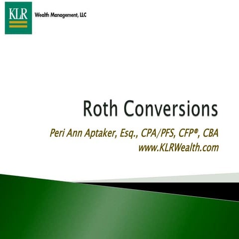 Roth Conversions