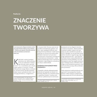 Paulina Lis, Znaczenie tworzywa