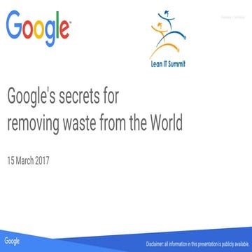 Google's secrets for removing waste from the world by Antoine Contal