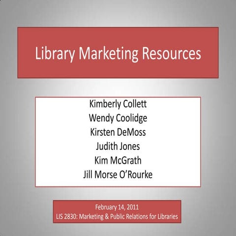 Library Marketing Resources
