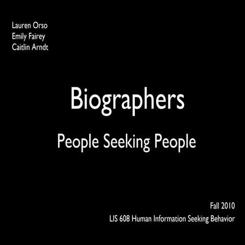 LIS_608 Biographers