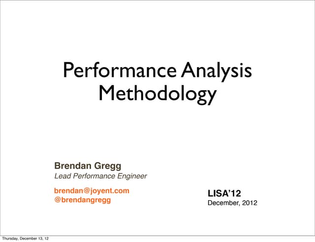 Lisa12 methodologies