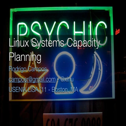 Capacity Planning for Linux Systems