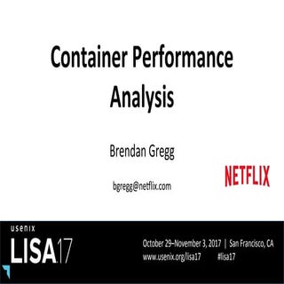LISA17 Container Performance Analysis