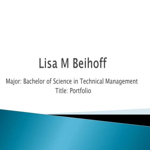 Lisa Beihoff Sample Capstone Portfolio