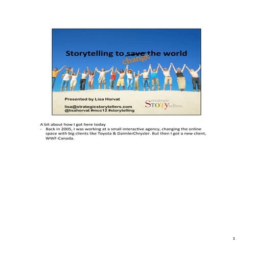 The Power of Storytelling | Lisa Horvat, Strategic Storytellers Inc.