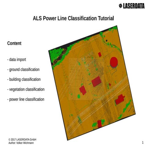 Point cloud classifiation including Powerlines with Laserdata LIS Software