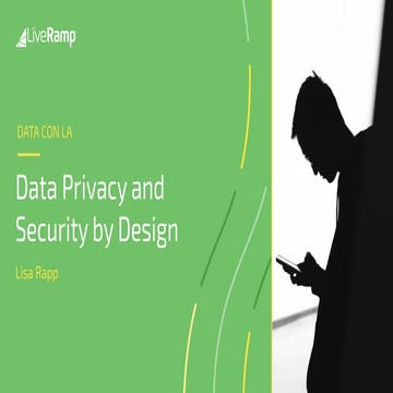 Data Privacy and Security by Design