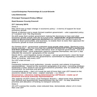 Lisa simmonds presentation notes