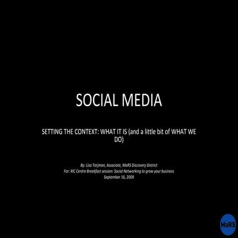 Lisa Torjman For Ric Centre