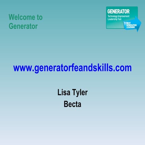 Welcome to Generator