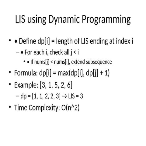 Longest Increasing subsequence Dynamic Programming.pptx