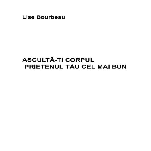 Lise bourbeau   asculta-ti corpul