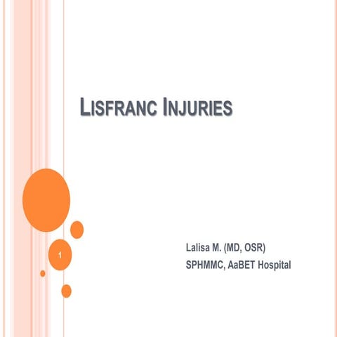 Lisfranc injuries