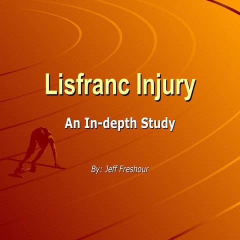 Lis Franc Injury