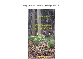 LIS [GRATUIT] Le lutin du printemps  EBOOK