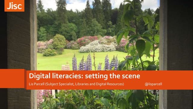 Digital literacies: setting the scene