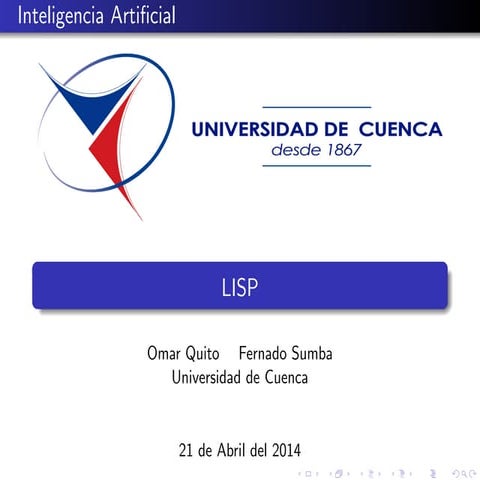 Lisp tutorial en latex | PDF