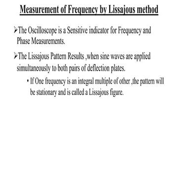 Lissajous method