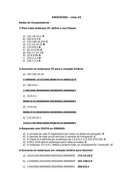 Lista 2   redes 