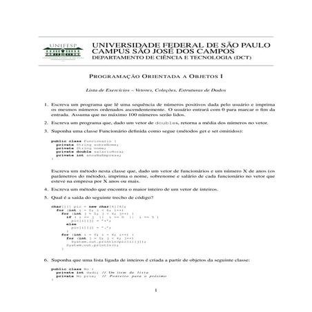 Lista IV de Programação Orientada a Objetos