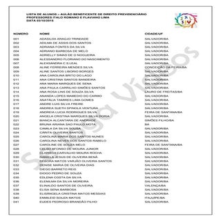 Lista alunos aulão_internet