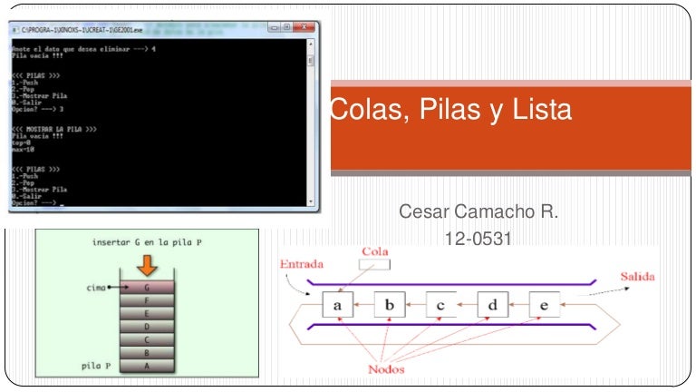 Estructura de Datos (LISTAS, COLAS y PILAS)