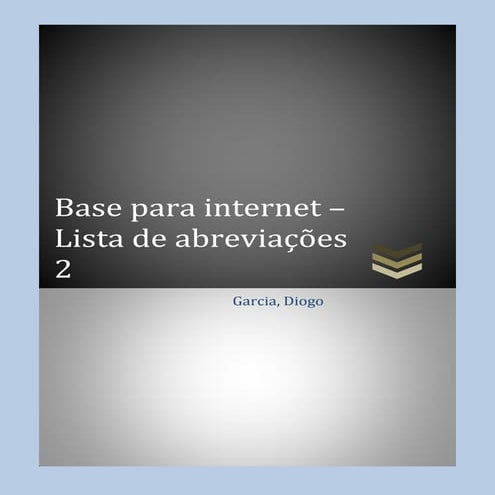 Lista de abreviações 2