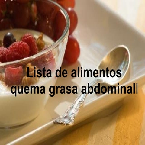 Alimentos que queman grasas