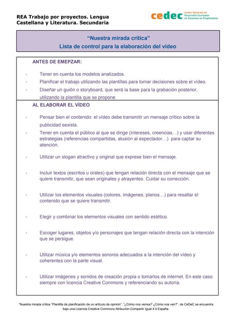 Lista de control para la elaboració...